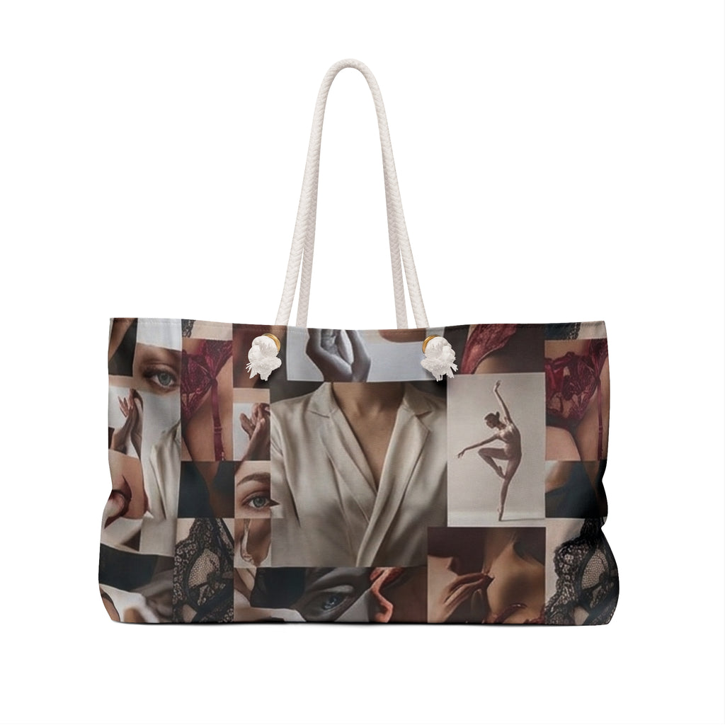 Collage Portrait Weekender Bag