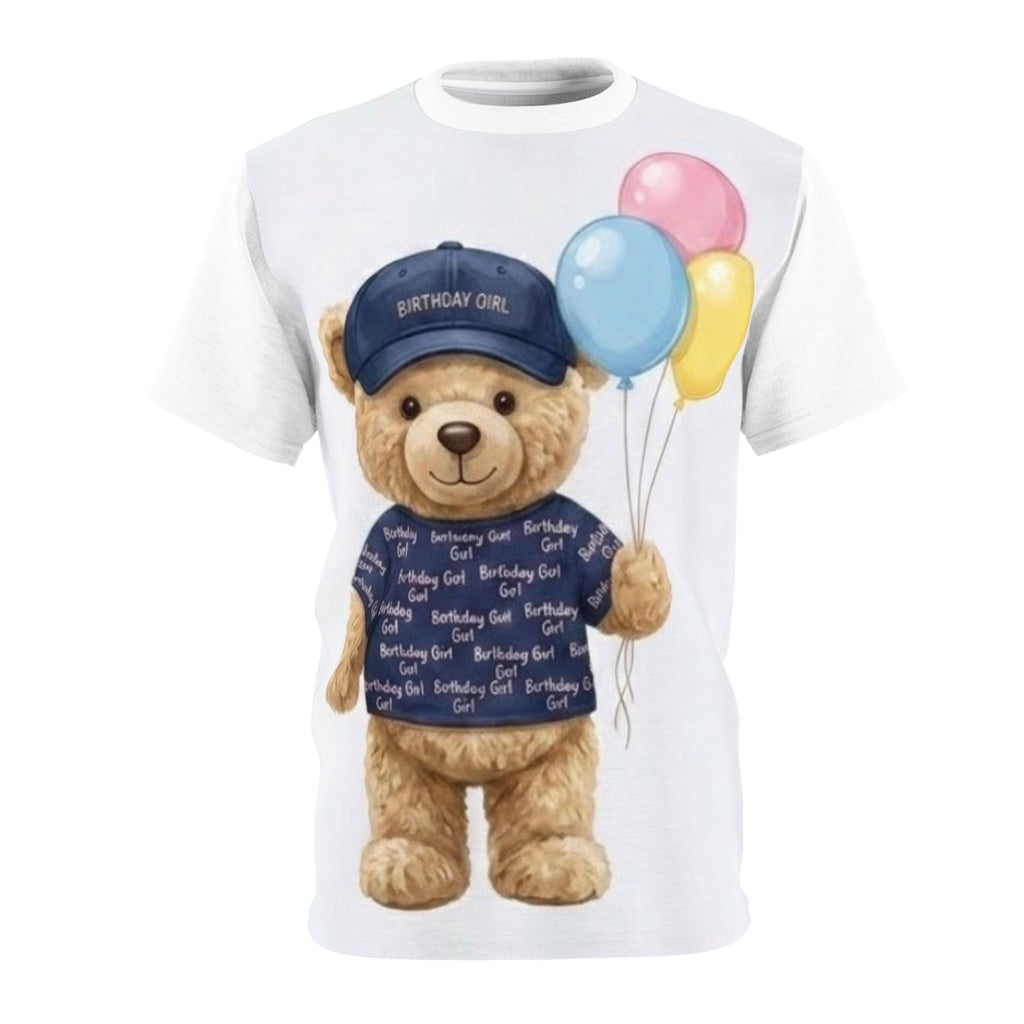 Birthday Teddy Bear All-Over Print Tee