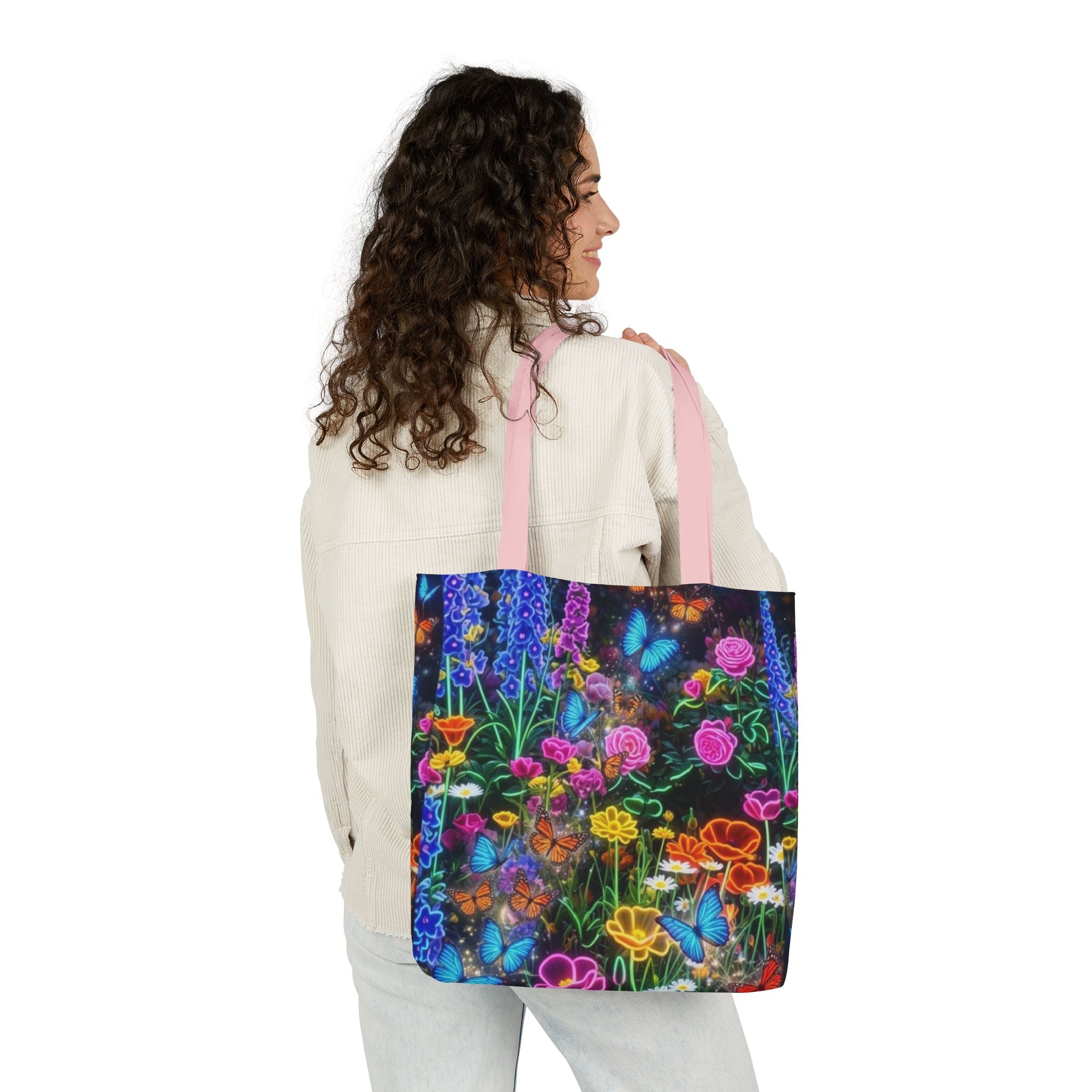 Floral Meadow Canvas Tote — Colorful Wildflower Garden Print