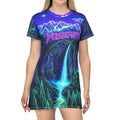 Yosemite Neon Landscape T-Shirt Dress