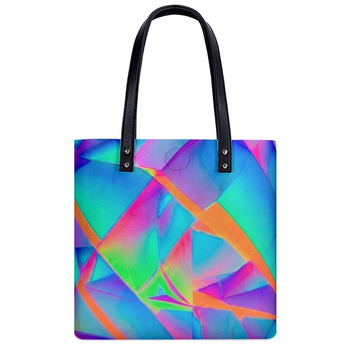 Eclectic-Mix-Shapes PU Shoulder Bag