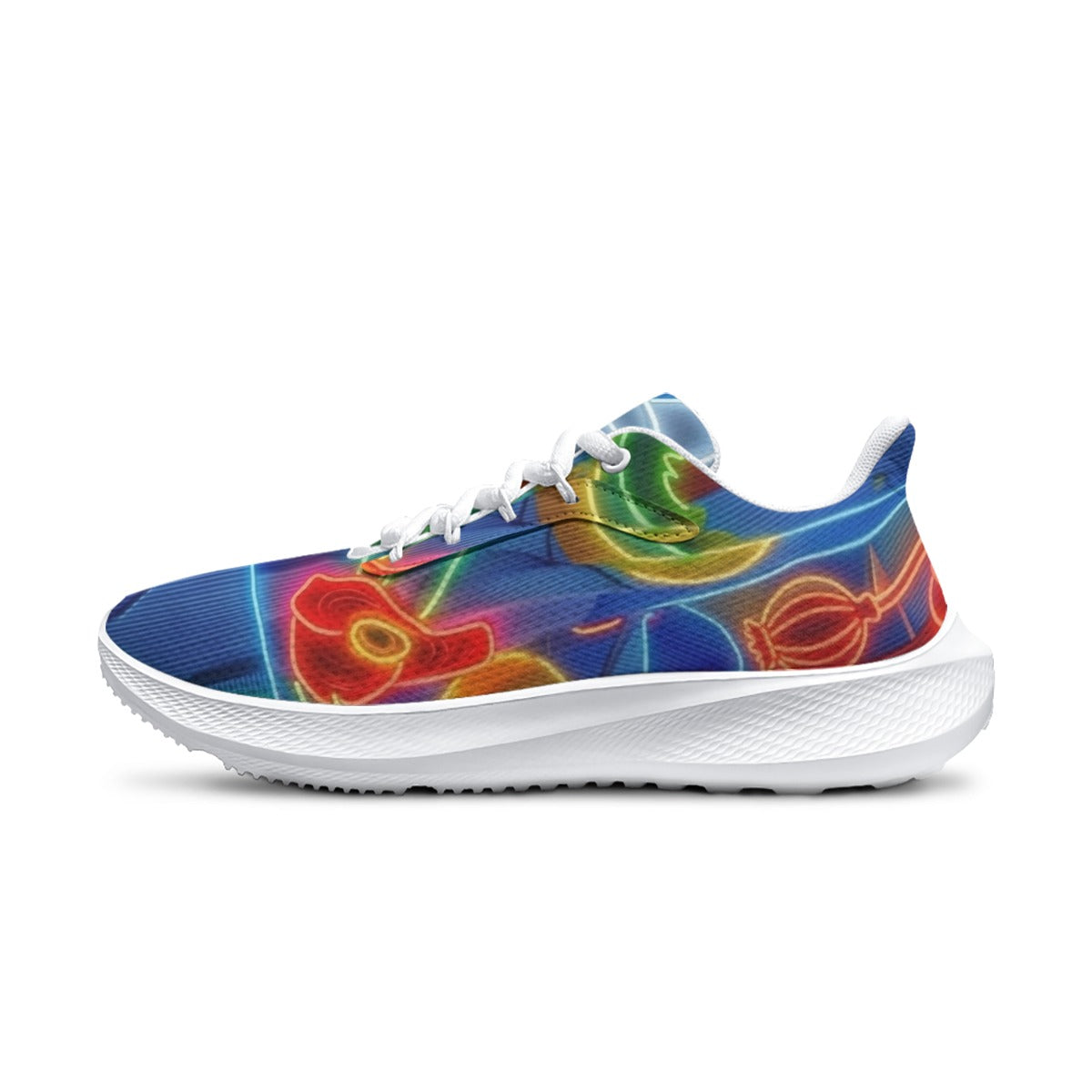 Multi-Color Glowing Flower Botanical Women's Road Running Shoes