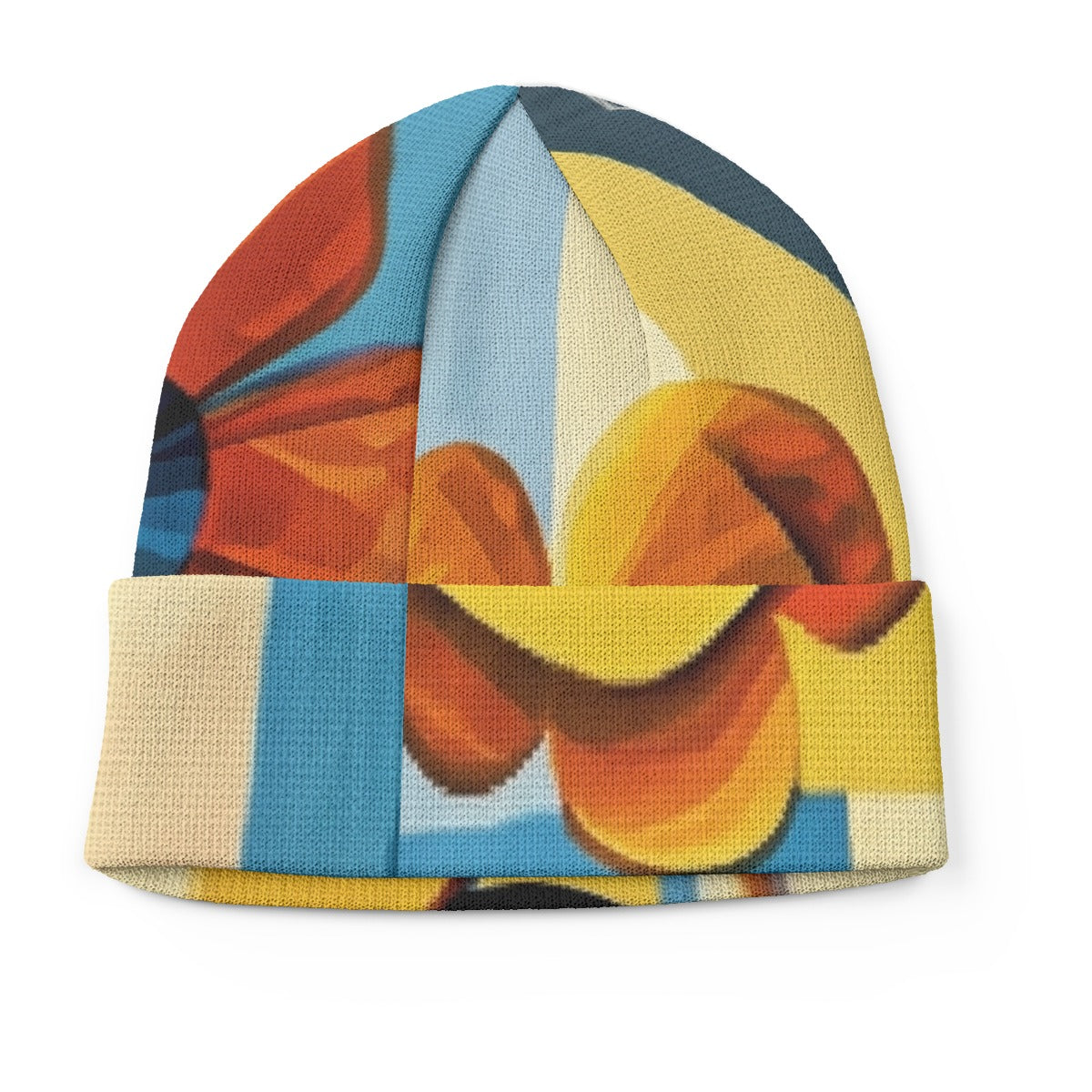 Floral Vintage All-Over Print Knitted Hat