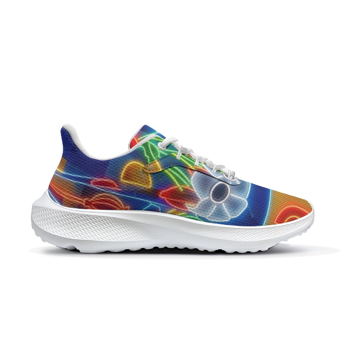 Multi-Color Glowing Flower Botanical Women's Road Running Shoes