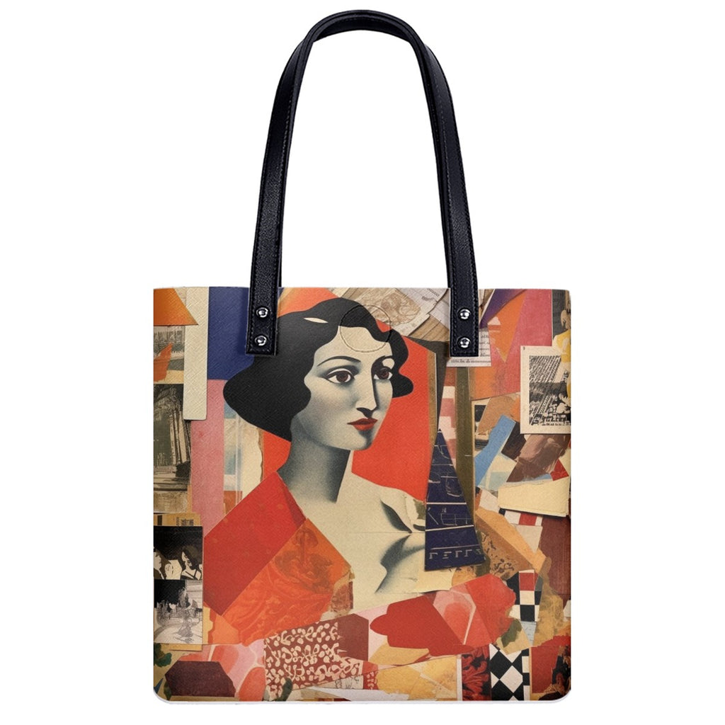 Cubist and Futurist Abstract Art PU Shoulder Bag
