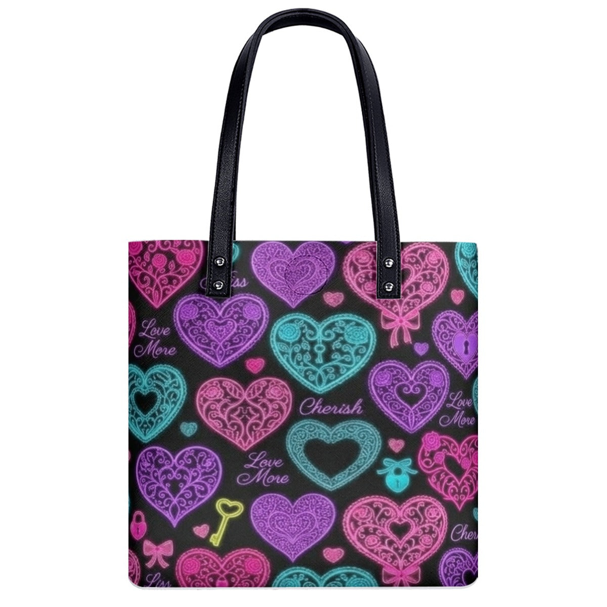 Cherish-and-Love More-Heart/B PU Shoulder Bag