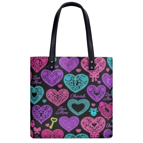 Cherish-and-Love More-Heart/B PU Shoulder Bag