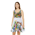 Butterfly Garden Skater Dress — Floral All-Over Print