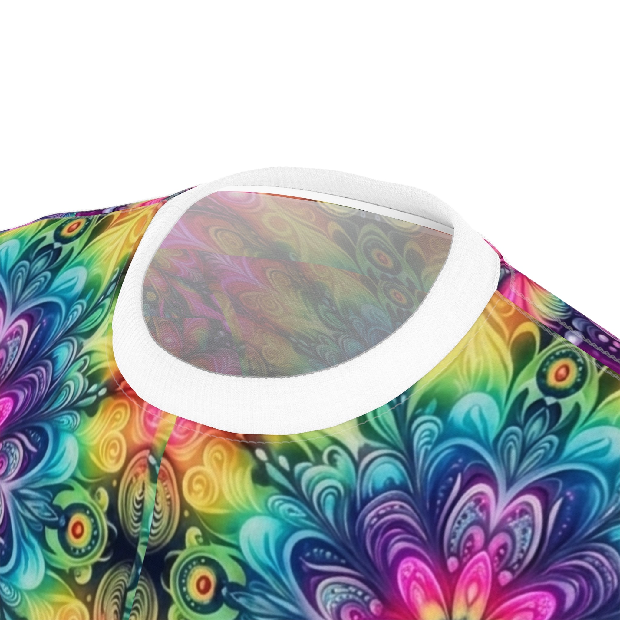 Psychedelic Floral Kaleidoscope Tee Printify