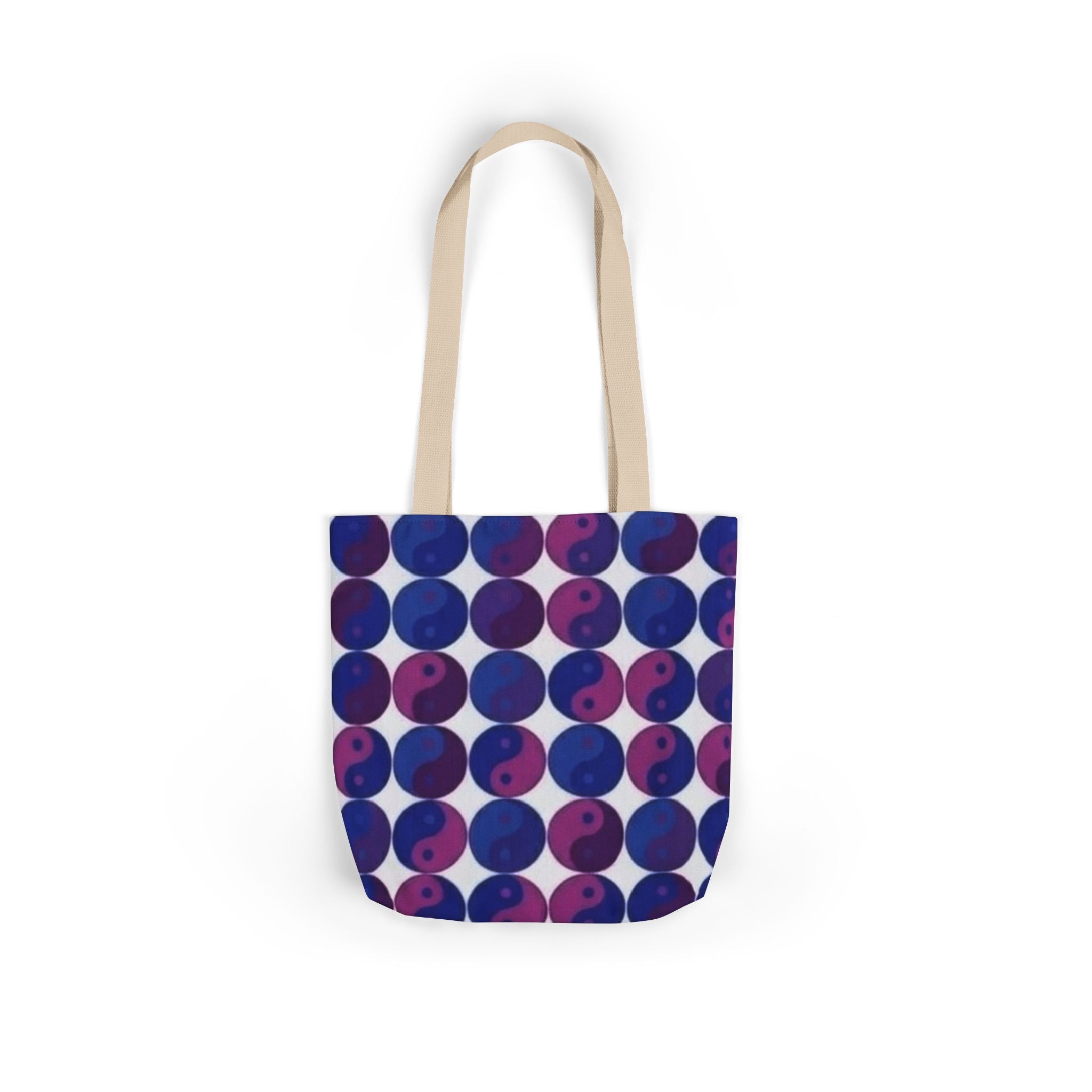 Yin Yang Polka Dot Canvas Tote