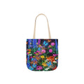 Floral Meadow Canvas Tote — Colorful Wildflower Garden Print