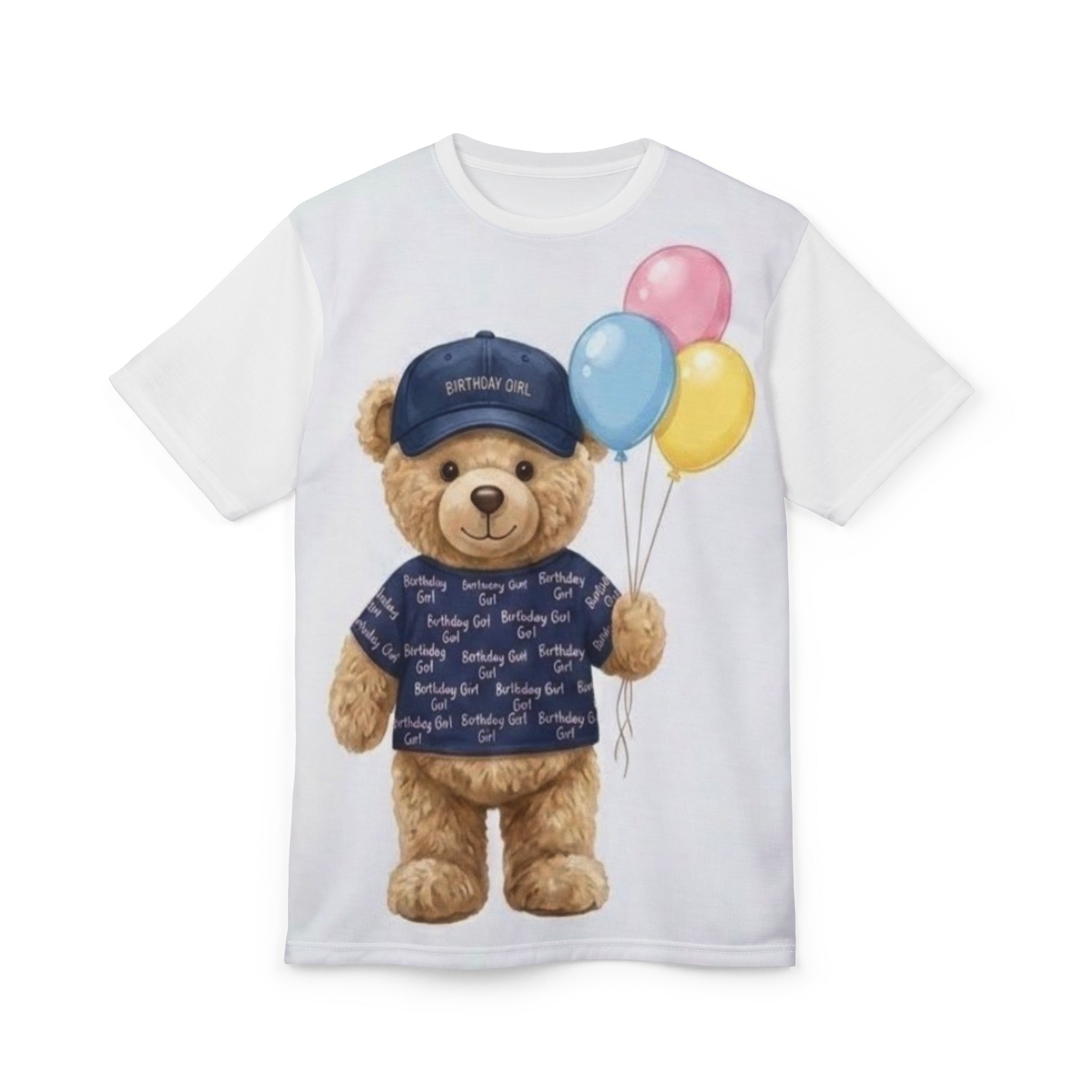 Birthday Teddy Bear All-Over Print Tee
