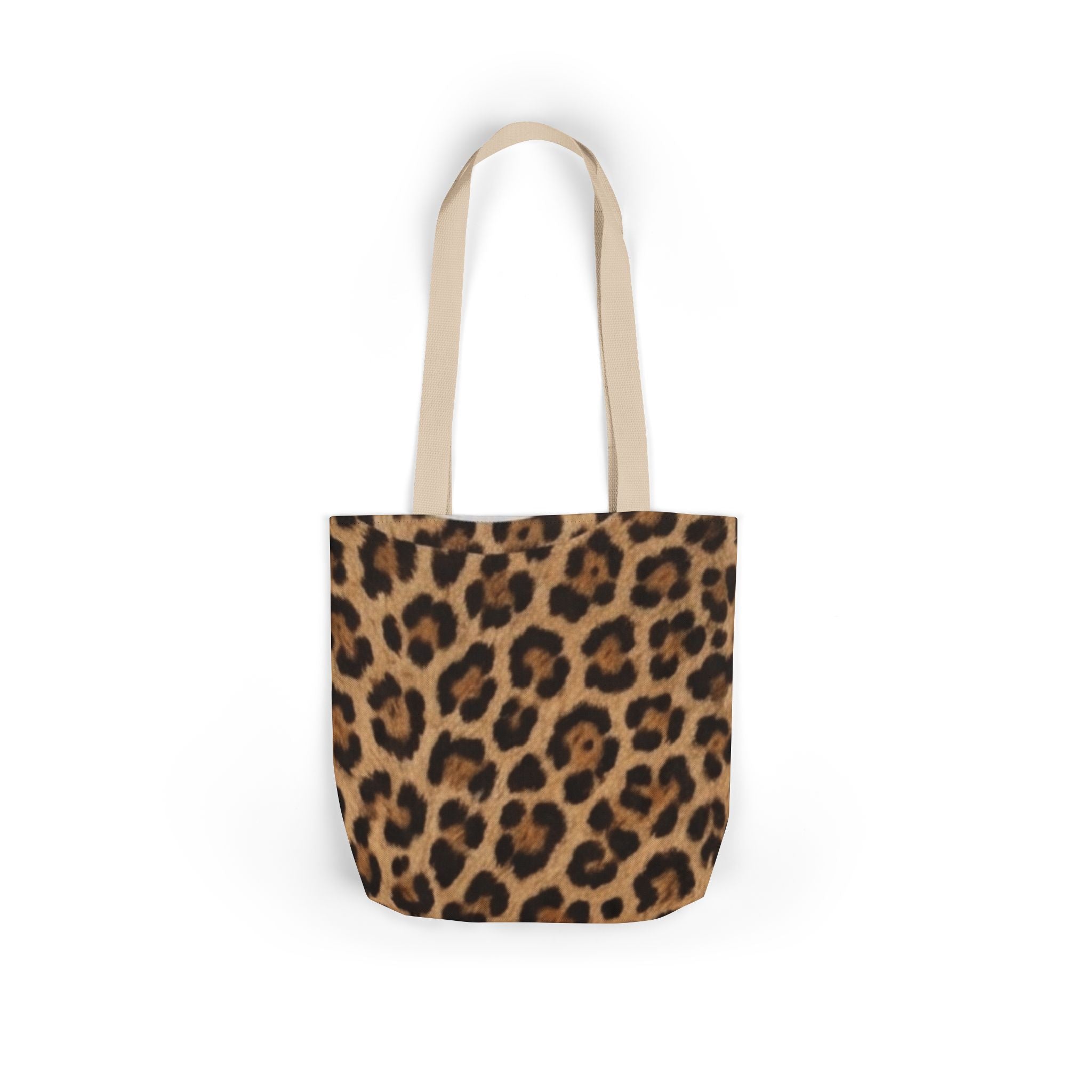 Leopard Print Canvas Tote Bag — Stylish Animal-Print Shopper